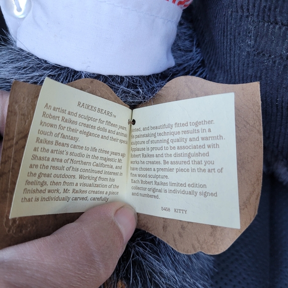 Raikes Bear Card Dealer Wooden Face and Paws - Picture 8 of 11